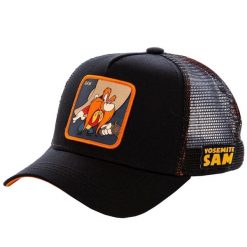Czapka z daszkiem Capslab Looney Tunes Yosemite Sam Trucker CL/LOO/1/SAM1. Czarne czapki z daszkiem damskie CapsLab, bez wzorów. Za 124.00 zł.