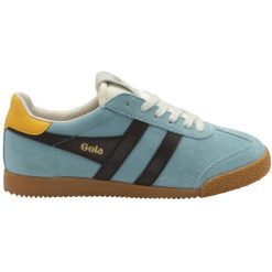Sneakersy damscy Gola Elan Trainer. Niebieskie obuwie sportowe damskie Gola, z materiału, bez zapięcia, trekkingowe. Za 468.00 zł.