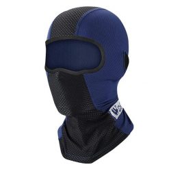 Jedwabny Komin na Twarz Niebieski Ochrona UV. Niebieskie kominy damskie WEST BIKING, na lato, bez wzorów, z jedwabiu. Za 67.60 zł.
