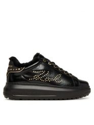KARL LAGERFELD Sneakersy KL67511 Czarny. Czarne obuwie sportowe damskie KARL LAGERFELD, ze skóry, bez zapięcia. Za 659.99 zł.