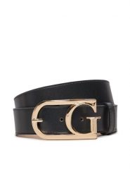 Guess Pasek Damski BW9200 P5135 Czarny. Czarne paski damskie Guess, z aplikacjami, ze skóry. Za 169.99 zł.