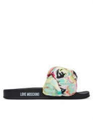 LOVE MOSCHINO Klapki JA28312G0OIW480A Kolorowy. Klapki damskie Love Moschino, bez wzorów, z materiału, bez obcasa, bez zapięcia. Za 679.99 zł.