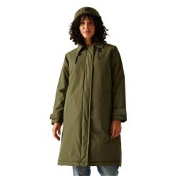 Kobiety/Panie Orla Kiely Mac Kurtka Wodoodporna. Niebieskie kurtki damskie Regatta, m, bez wzorów, z materiału, z kapturem. Za 231.99 zł.