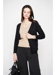 C& Jo Kardigan w kolorze czarnym rozmiar: 36. Czarne kardigany damskie C& Jo, bez wzorów, ze splotem. Za 121.99 zł.