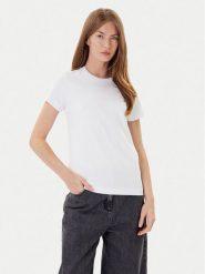 PINKO T-Shirt Bussolotto 100355 A2RD Biały Regular Fit. Białe t-shirty damskie Pinko, m, bez wzorów, z bawełny, bez kołnierzyka. Za 389.99 zł.