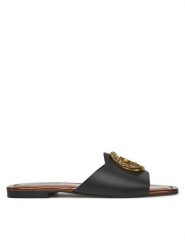 Just Cavalli Klapki 78RA3S92 ZPB20 Czarny. Czarne klapki damskie Just Cavalli, bez wzorów, ze skóry, bez obcasa, bez zapięcia. Za 559.99 zł.