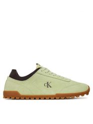 Calvin Klein Jeans Sneakersy Low Profile Runner Mg Sue YW0YW01898 Zielony. Zielone obuwie sportowe damskie Calvin Klein Jeans, z jeansu, bez zapięcia. Za 529.99 zł.