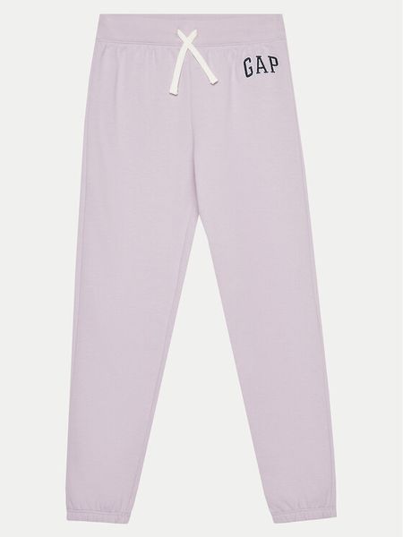 Gap Spodnie dresowe 845041-01 Fioletowy Regular Fit. Fioletowe spodnie dresowe dziewczęce GAP, bez wzorów, z bawełny. Za 89.99 zł.