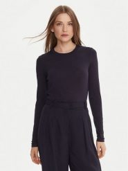 Weekend Max Mara Bluzka Multie 2525946012 Granatowy Slim Fit. Niebieskie bluzki damskie Weekend Max Mara, xl, bez wzorów, z wiskozy, bez kołnierzyka, bez ramiączek. Za 339.99 zł.