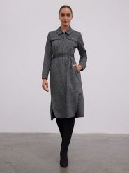 BGN Sukienka w kolorze czarno-szarym rozmiar: 38. Czarne sukienki damskie BGN, bez wzorów, z tkaniny, bez ramiączek. Za 245.38 zł.