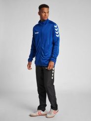 Bluza sportowa dla dorosłych Hummel Core Poly Jacket. Niebieskie bluzy damskie Hummel, xl, bez wzorów, z poliesteru, bez kaptura. Za 89.00 zł.