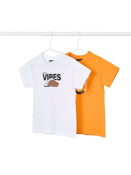 Mayoral Komplet t-shirtów 3040 Kolorowy Regular Fit. T-shirty i koszulki chłopięce Mayoral, bez wzorów, z bawełny, bez kołnierzyka, bez ramiączek. Za 59.99 zł.