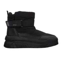 Buty Lee Cooper LCJ-24-47-3141LA czarne. Czarne śniegowce damskie z materiału. Za 285.68 zł.