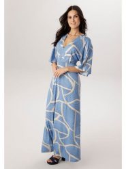 Aniston Sukienka w kolorze błękitno-białym rozmiar: 48. Niebieskie sukienki damskie Aniston, bez wzorów, bez ramiączek. Za 217.99 zł.