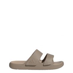 Sandały ZNSORY. Brązowe sandały damskie Adidas, bez wzorów, bez obcasa, bez zapięcia. Za 219.00 zł.