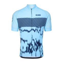 Damska koszulka rowerowa z krótkim rękawem – Signal Four. Niebieskie koszulki damskie KEADA SPORTS, l, bez wzorów, bez kołnierzyka, bez ramiączek. Za 332.00 zł.