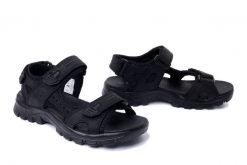ARTIKER RELAKS 54C1299 czarny, sandały damskie. Czarne sandały damskie Artiker Relaks, bez wzorów, ze skóry, bez obcasa, bez zapięcia. Za 159.92 zł.