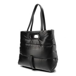 Czarna Torba Big Star Modna Pikowana Shopperka. Czarne shopper bag Big Star Accessories, z aplikacjami, ze skóry ekologicznej, na ramię, bez dodatków. Za 209.00 zł.