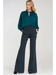 Nife Spodnie w kolorze niebieskim rozmiar: 42. Niebieskie spodnie materiałowe damskie Nife, bez wzorów, z materiału. Za 187.95 zł.