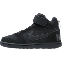 Nike Sportswear COURT BOROUGH Tenisówki i Trampki wysokie black. Czarne trampki chłopięce Nike Sportswear, z materiału. W wyprzedaży za 179.55 zł.