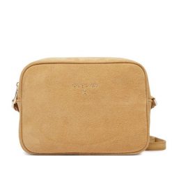 Torebka Patrizia Pepe. Brązowe listonoszki damskie Patrizia Pepe, bez wzorów, bez dodatków. Za 729.99 zł.