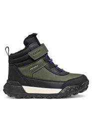 Geox Śniegowce J Trekkyup Boy B Abx J46MBE 0MEMS C0450 M Zielony ciemny. Zielone buty zimowe chłopięce Geox, ze skóry, bez zapięcia. Za 339.99 zł.