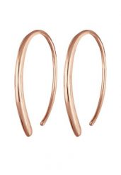 Elli Damskie kreolki do przeciągania Pull-Through Geo Basic w srebrze próby 925 Sterling Silver Kolczyki koła 1 ct. Szare kolczyki damskie Elli, srebrne. Za 168.99 zł.