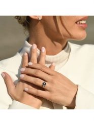 DIAMOND & CO Złoty pierścionek "Volga" z diamentami rozmiar: 52. Niebieskie pierścionki damskie Diamond & Co, z diamentem, złote. Za 1,078.99 zł.