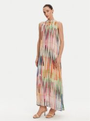 LOLA CASADEMUNT Sukienka letnia LS2516027 Kolorowy Relaxed Fit. Sukienki damskie LOLA CASADEMUNT, bez wzorów, z wiskozy, bez ramiączek. Za 499.99 zł.