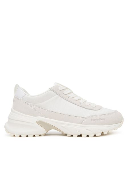 Calvin Klein Sneakersy Hike Runner Casual Ny-Su Aop Wn YW0YW01995 Biały. Białe obuwie sportowe damskie Calvin Klein, ze skóry, bez zapięcia. Za 349.99 zł.