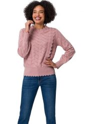 Heine Bluzka w kolorze jasnoróżowym rozmiar: 44. Różowe bluzki damskie Heine, bez wzorów, z bawełny, bez kołnierzyka, bez ramiączek. Za 91.12 zł.