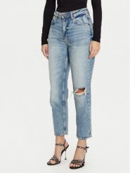 Guess Jeansy W5RA21 D5LR2 Niebieski Straight Leg. Niebieskie jeansy damskie Guess. Za 359.99 zł.