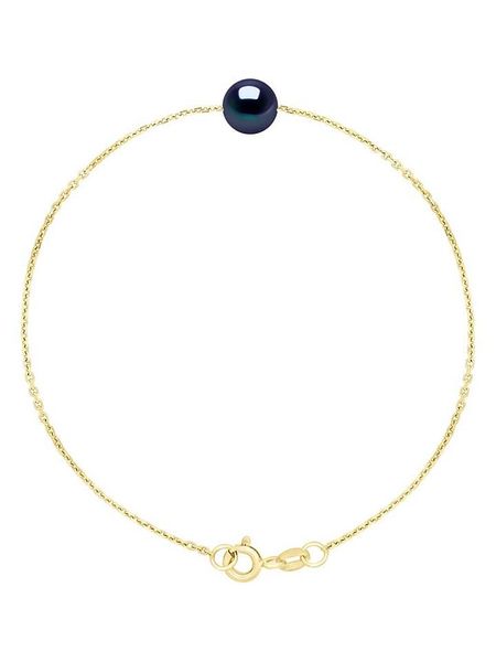 Pearl Addict Złota bransoletka z perłą rozmiar: onesize. Żółte bransoletki damskie Pearl Addict, złote. Za 193.70 zł.