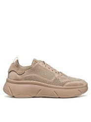 Geox Sneakersy D Nebula 2.0 X D55NHA 0009T C8097 Beżowy. Brązowe obuwie sportowe damskie Geox, z materiału, bez zapięcia. Za 379.99 zł.