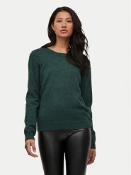 Vila Sweter Ril 14054177 Zielony Regular Fit. Zielone swetry klasyczne damskie Vila, xs, z syntetyku, bez kołnierzyka. Za 99.99 zł.