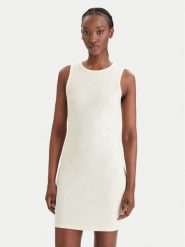 Calvin Klein Jeans Sukienka codzienna LV047F235G Żółty Slim Fit. Żółte sukienki damskie Calvin Klein Jeans, bez wzorów, z bawełny, bez ramiączek. Za 369.99 zł.