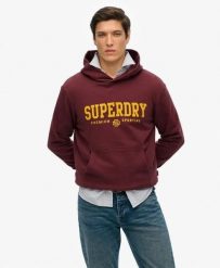 Superdry Bluza Core Sport z kapturem, 100% bawełna, luźny krój – Port Red. Czerwone bluzy damskie Superdry, xl, bez wzorów, z bawełny, z kapturem. Za 464.20 zł.