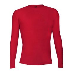 Koszulka z długim rękawem Pro Compression Adults Men Round Neck Undershirt. Czerwone koszulki damskie BADGER SPORT, xl, bez wzorów, bez kołnierzyka, bez ramiączek. Za 173.95 zł.