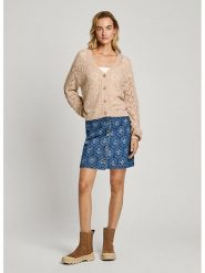 Pepe Jeans Kardigan w kolorze beżowym rozmiar: XL. Brązowe kardigany damskie Pepe Jeans, xl, bez wzorów, z jeansu. Za 184.46 zł.