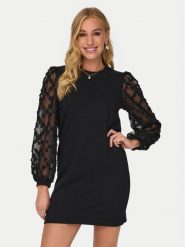 JDY Sukienka koktajlowa Fairview 15247384 Czarny Regular Fit. Czarne sukienki damskie JDY, bez wzorów, z syntetyku, wizytowe, bez ramiączek. Za 99.99 zł.