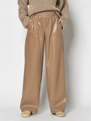 Rosner Spodnie "Mara" w kolorze karmelowym rozmiar: 46/L32. Brązowe spodnie materiałowe damskie Rosner, bez wzorów, z materiału. Za 170.47 zł.