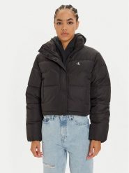 Calvin Klein Jeans Kurtka zimowa J20J224615 Czarny Regular Fit. Czarne kurtki damskie Calvin Klein Jeans, na zimę, xl, bez wzorów, z jeansu, bez kaptura. Za 399.99 zł.