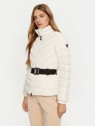 EA7 Emporio Armani Kurtka zimowa 6DTB11 TNGCZ 1120 Beżowy Slim Fit. Brązowe kurtki damskie EA7 Emporio Armani, na zimę, xl, bez wzorów, z syntetyku, bez kaptura. Za 989.99 zł.