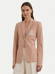 LAUREN RALPH LAUREN Marynarka 200797305023 Różowy Slim Fit. Czerwone marynarki i żakiety damskie Lauren Ralph Lauren, l, bez wzorów, z bawełny. Za 759.99 zł.