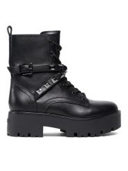 Guess Trapery FL8VDA ELE10 Czarny. Czarne trapery damskie Guess, ze skóry, bez zapięcia. Za 749.99 zł.