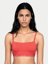 Calvin Klein Swimwear Góra od bikini LV00Q61130 Różowy. Czerwone bikini Calvin Klein Swimwear, bez wzorów, z syntetyku. Za 249.99 zł.