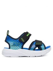 Skechers Sandały Microspec-Splash 407034N/BKLM Kolorowy. Sandały chłopięce Skechers, z materiału, bez zapięcia. Za 129.99 zł.