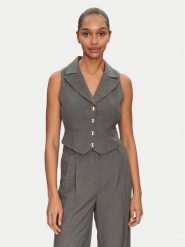 Morgan Kamizelka 251-CJANA.F Szary Slim Fit. Szare kamizelki damskie Morgan, bez wzorów, z wiskozy, bez kaptura. Za 169.99 zł.