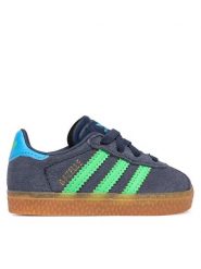 Adidas Sneakersy Gazelle Comfort Closure Elastic Laces IH6476 Szary. Szare buty sportowe chłopięce Adidas, ze skóry, bez zapięcia. Za 259.99 zł.