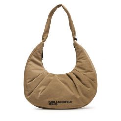 Torebka Karl Lagerfeld Jeans. Brązowe torebki klasyczne damskie Karl Lagerfeld Jeans, z jeansu, bez dodatków. Za 709.99 zł.